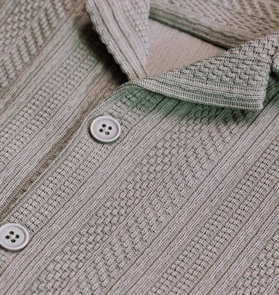 Sage Textured Box Fit T-Shirt